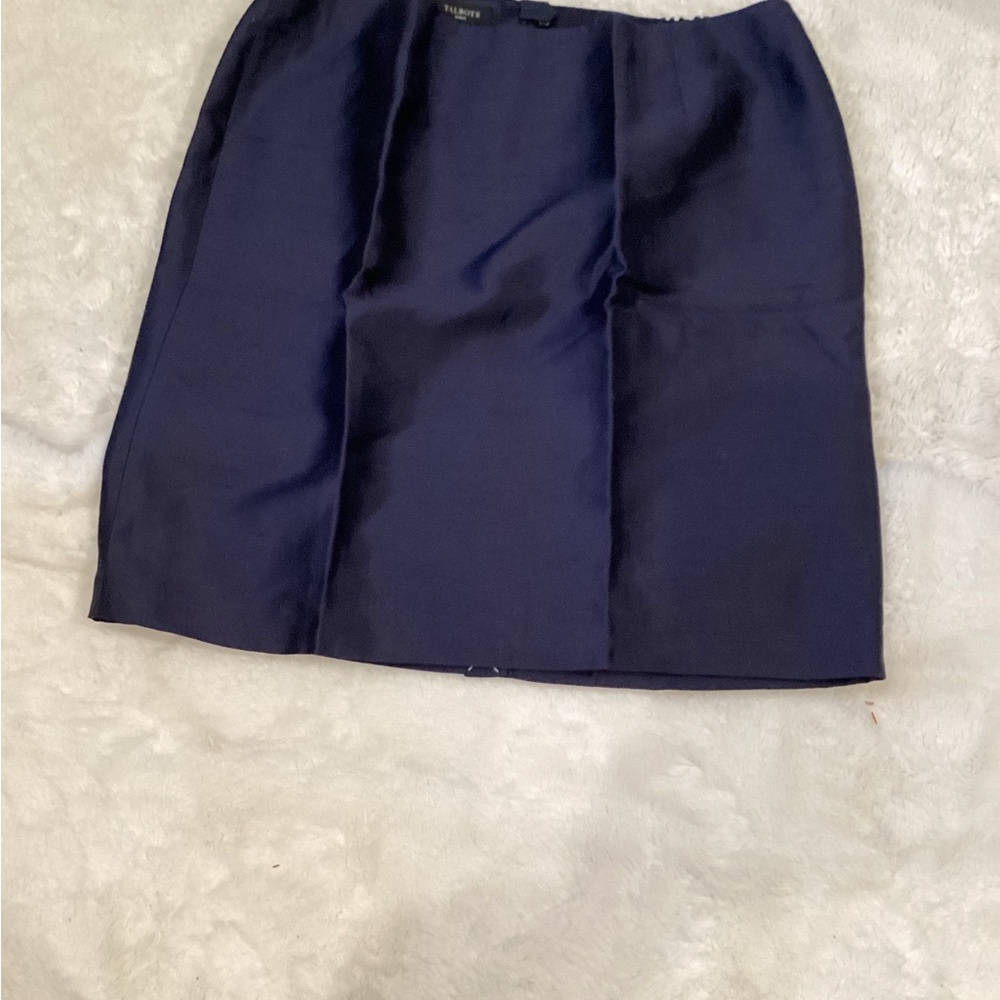Talbots Navy Mini Skirt - Classic Straight Silhouette